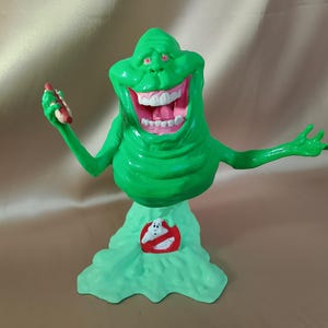 3D プリント スライマー フィギュア - ゴーストバスターズ コレクタブル、20 cm、手描きアクリル、暗闇で光る