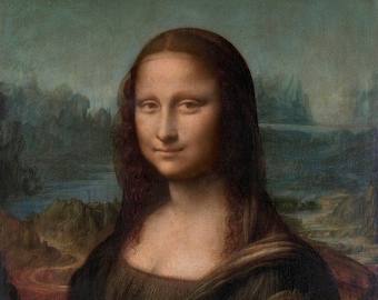 Mona Lisa Wallpaper Etsy