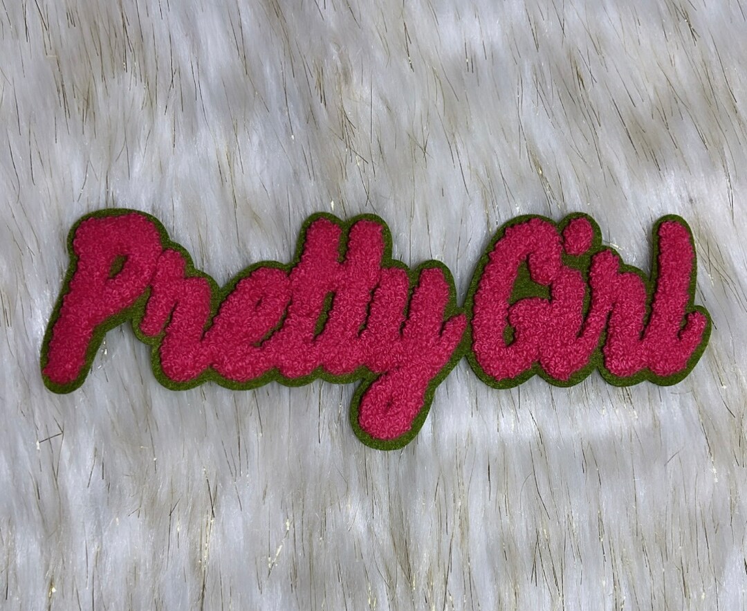 Pretty Girl Chenille Patchpretty Girl Patchpretty Girl Sew on Patch