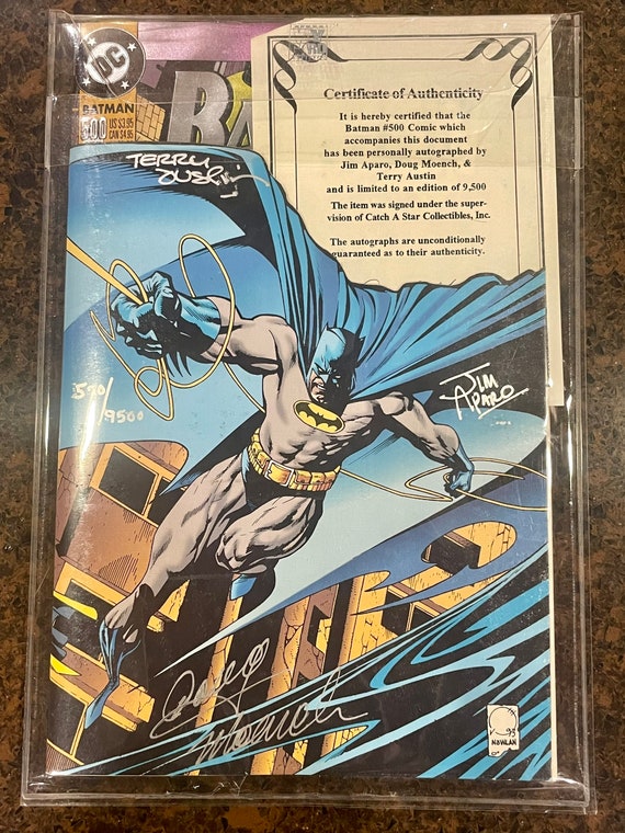 Batman 500 1993 Nightfall Foil Signed by Jim Aparo Doug - Etsy