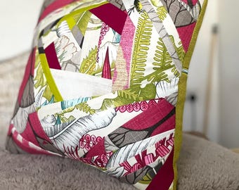 Verrückte Patchwork Kissenhülle