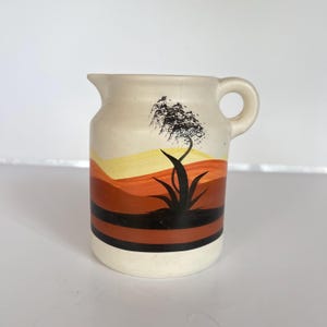 Vintage Sunshadows USA Pottery Pitcher - Southwest Art Home Decor - Vase - Retro Home Decor - Desert Handmade Pottery