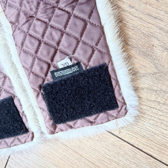 Vintage Fur Hand Cuffs - Jacket Accessories - Real Fur Skijor Western Fashion View 4