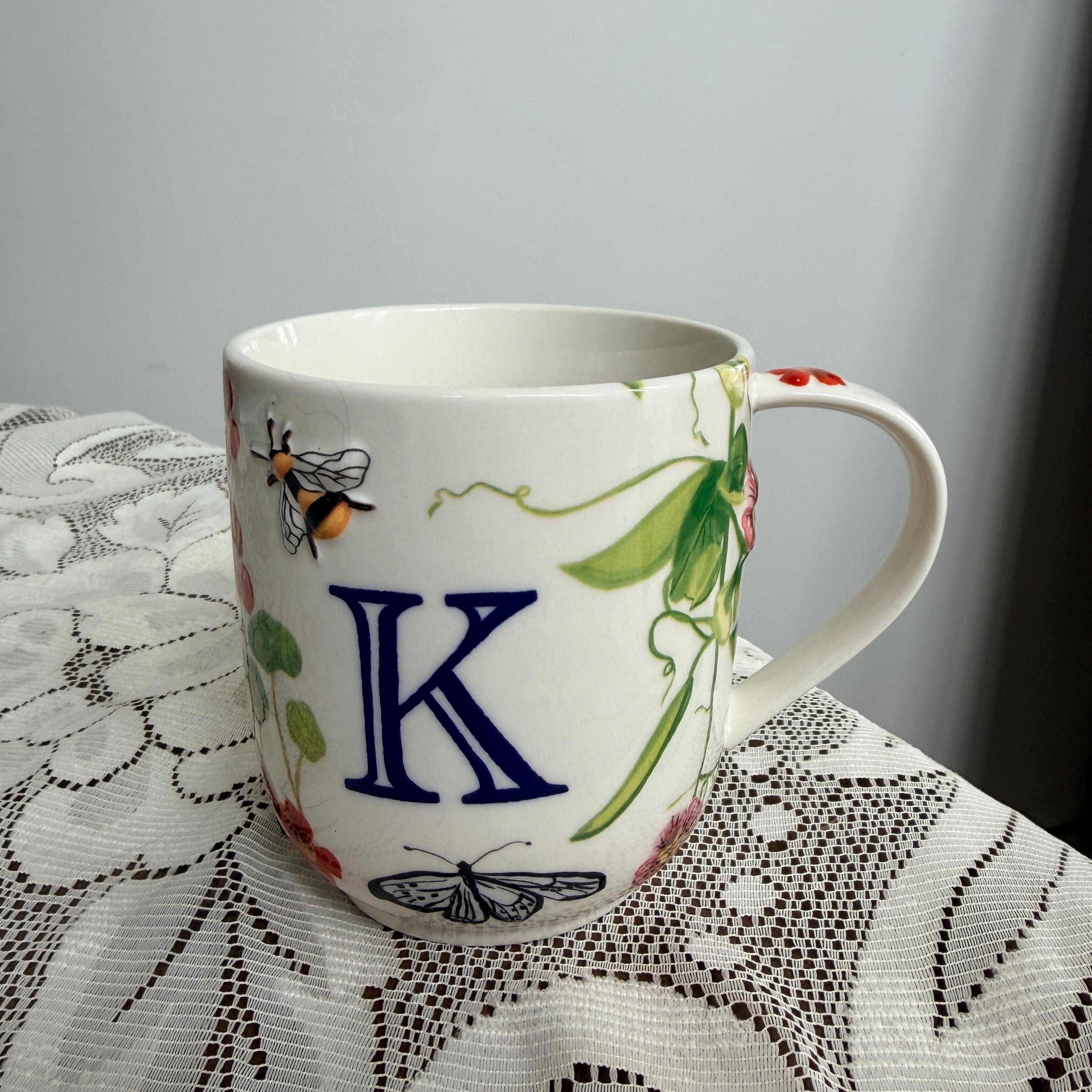 Anthropologie mug initial - Etsy 日本