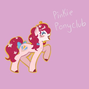 Pinkie Pony Club Aufkleber