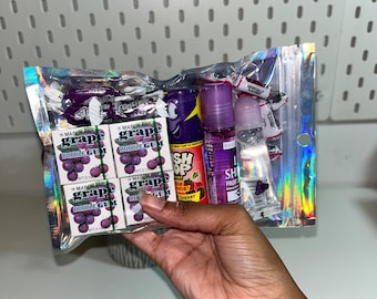 ¡Paquete de brillo de labios y brillo de labios Candy Grape Escape! SIN VAPORES