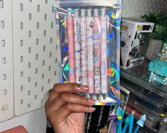 Paquete de 6 bolígrafos Kawaii. ¡Elige un paquete u obtén un paquete Mystery Mix 6! O Elija a mano los estilos que le gustan para crear su propio paquete de 6