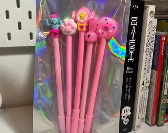 Pack de 5 bolígrafos Kawaii surtidos