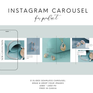 Product Instagram Carousel, Canva Instagram Template, Product Instagram ...