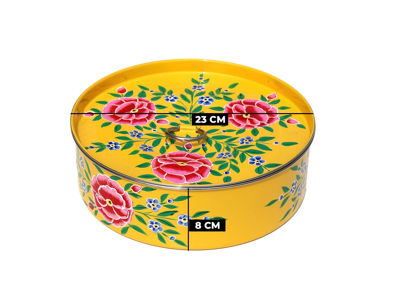 Buy Hand Painted Stainless Steel Spice Box With 7 Compartments Online