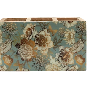 Wooden Cutlery Organizer For Kitchen and Dining Table, Pen/Spoon/Tissue Holder