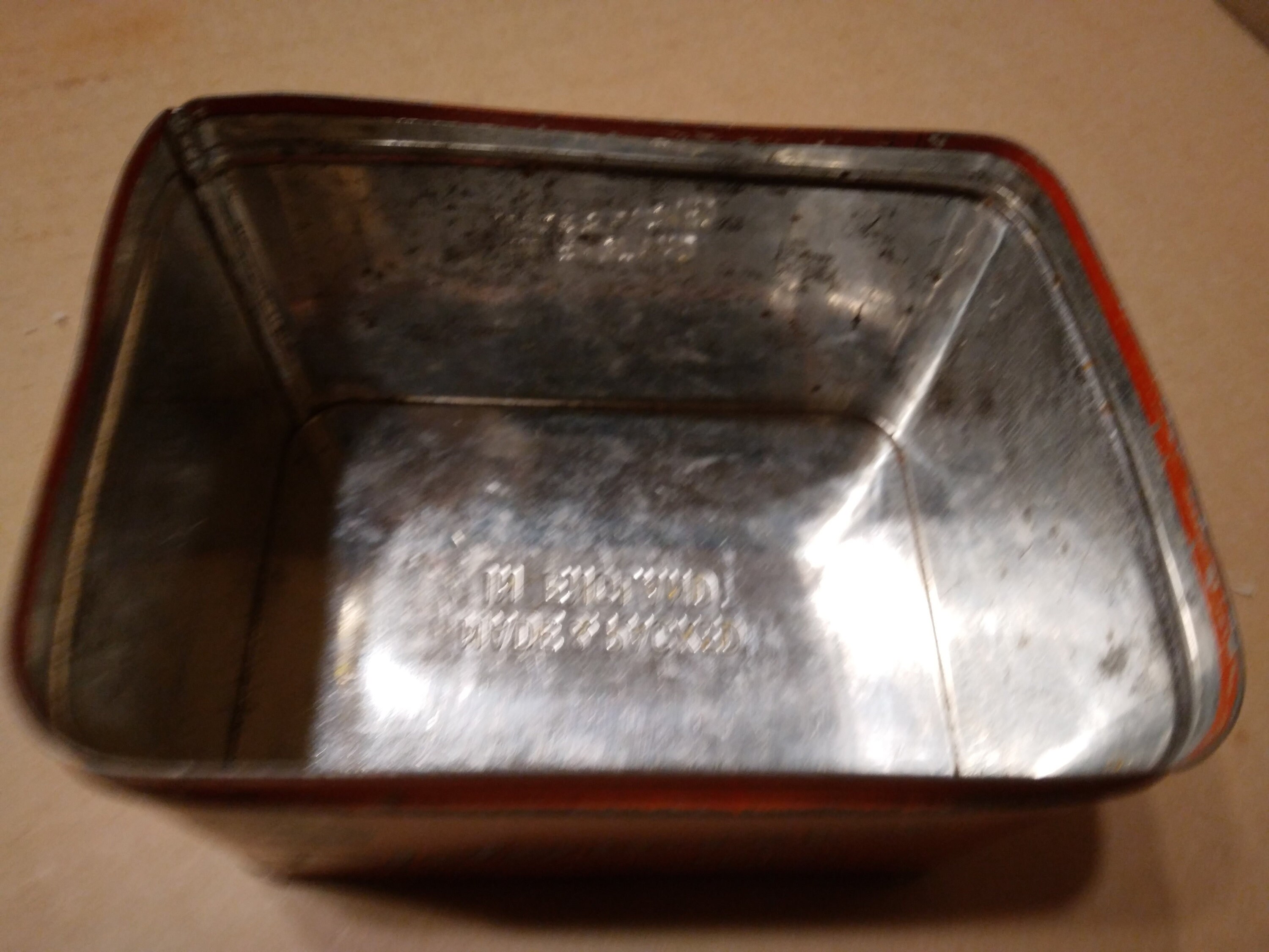 Tin Tea Box, Vintage Famous Red Tea Box, Ridgways Finest Darjeeling Tea ...