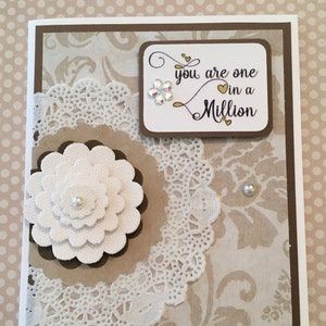 One in a Million - Elegant card perfect for Birthday, Celebration, Just Because, Friendship, Love, Anniversary