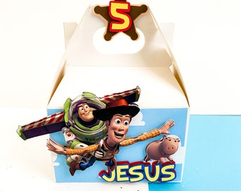 Custom Set of 3D Toy Story Favor Box, Toy Story Party,  Toy Story Birthday party Decoration