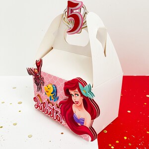 Custom Set of 3D the Little Mermaid Favor Box the Little - Etsy