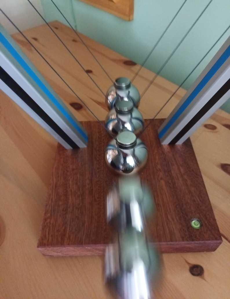 Stunning Very Large Newton's Cradle Ultra Precise Instrument High End