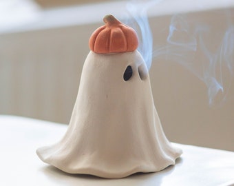 Halloween Ghost, Pumpkin Incense Holder, Funny Home Decor Incense Burner, Halloween Gift, Bestsellers Gifts