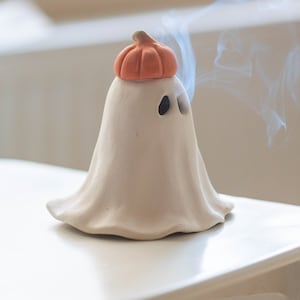 Halloween Ghost, Pumpkin Incense Holder, Funny Home Decor Incense Burner, Halloween Gift, Bestsellers Gifts