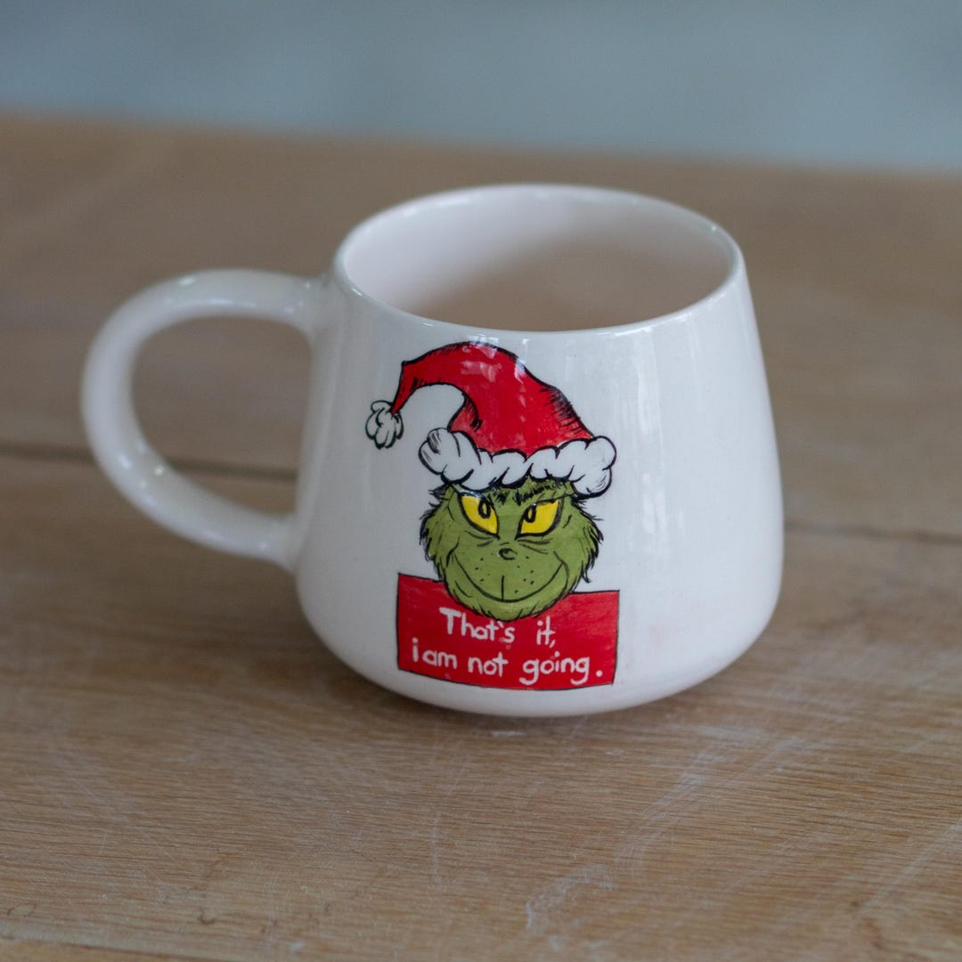 Custom Christmas Grinch Mug - Personalized Mug, New Year Winter Mug ...