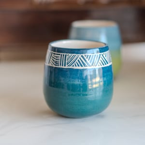 Ceramic Cup Wine Tumbler, Handmade Coffee Mug, Pottery Wine Cup