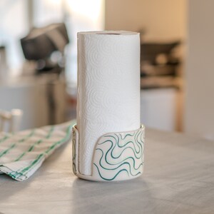 Porta-toalhas de papel - Porta-toalhas feito à mão, porta-papel higiênico, decoração minimalista de cozinha