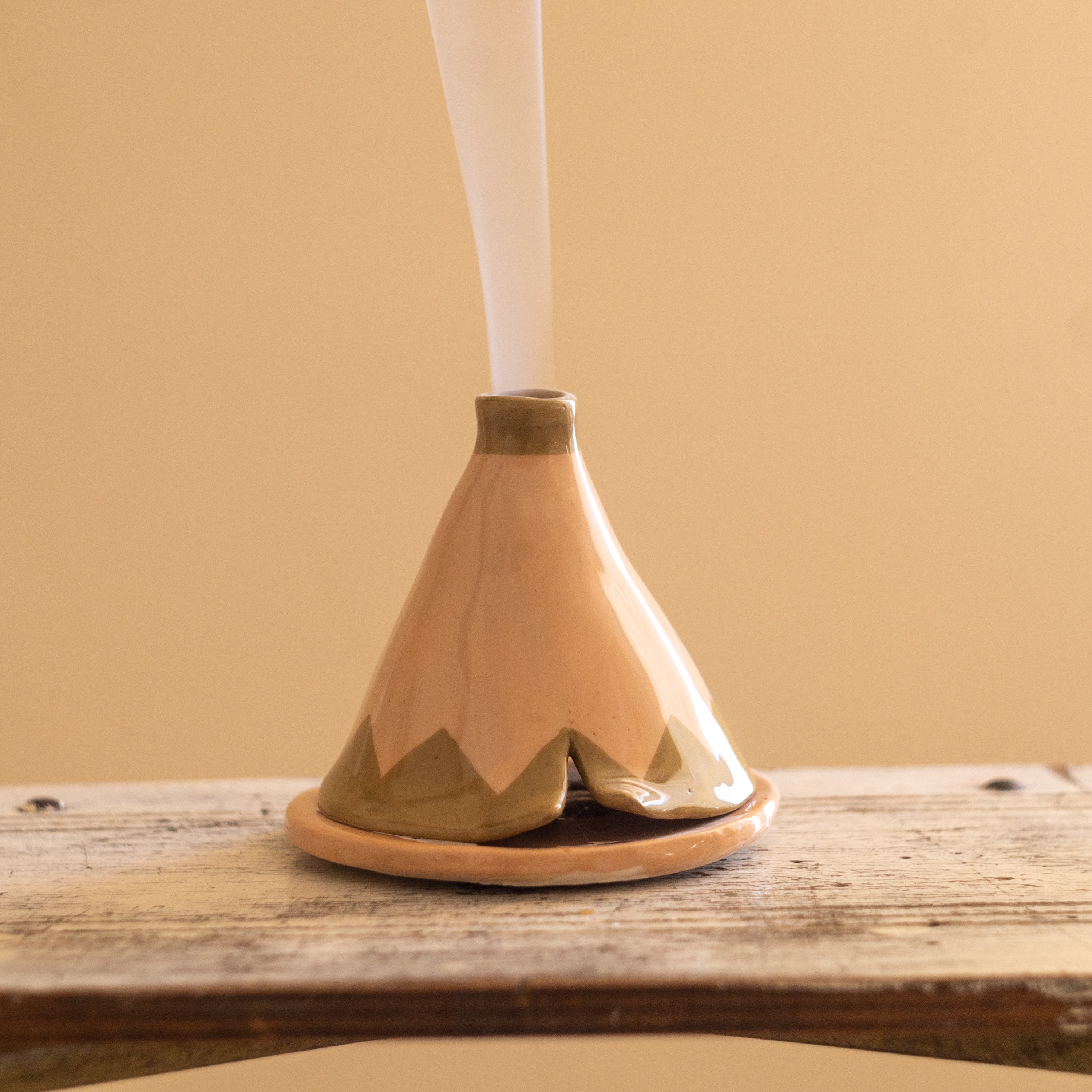 Incense Cone Holder, Incense Burner, Ceramic Candle Holder, Fall