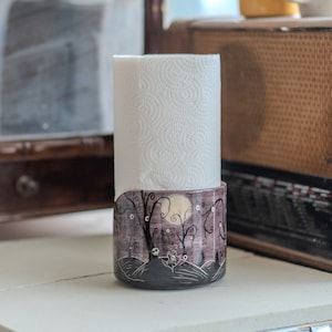 Paper Towel Holder - Gothic Theme, Towel Rack, Bathroom Decor, Toilet Paper Holder