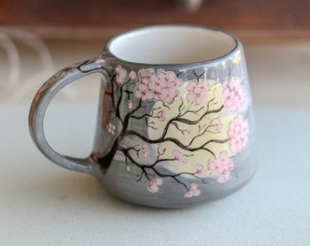 300ml Sakura Mug Glass Mug With Tea Infuser Filter... - Grandado