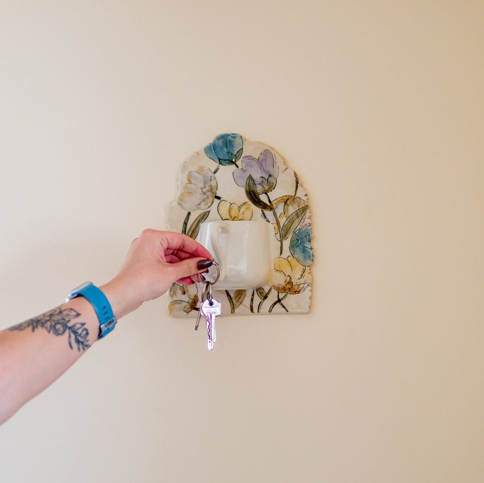 Key Holder for Wall, Ceramic Key Hanger, Handmade Key Rack ...