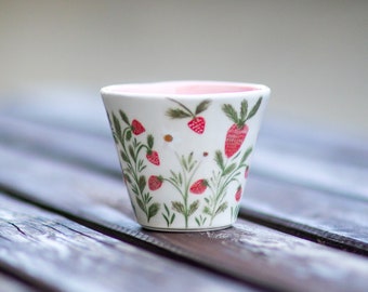 Cute Planter Strawberry Flower Pot, Unique Home Decor, Housewarming Gift