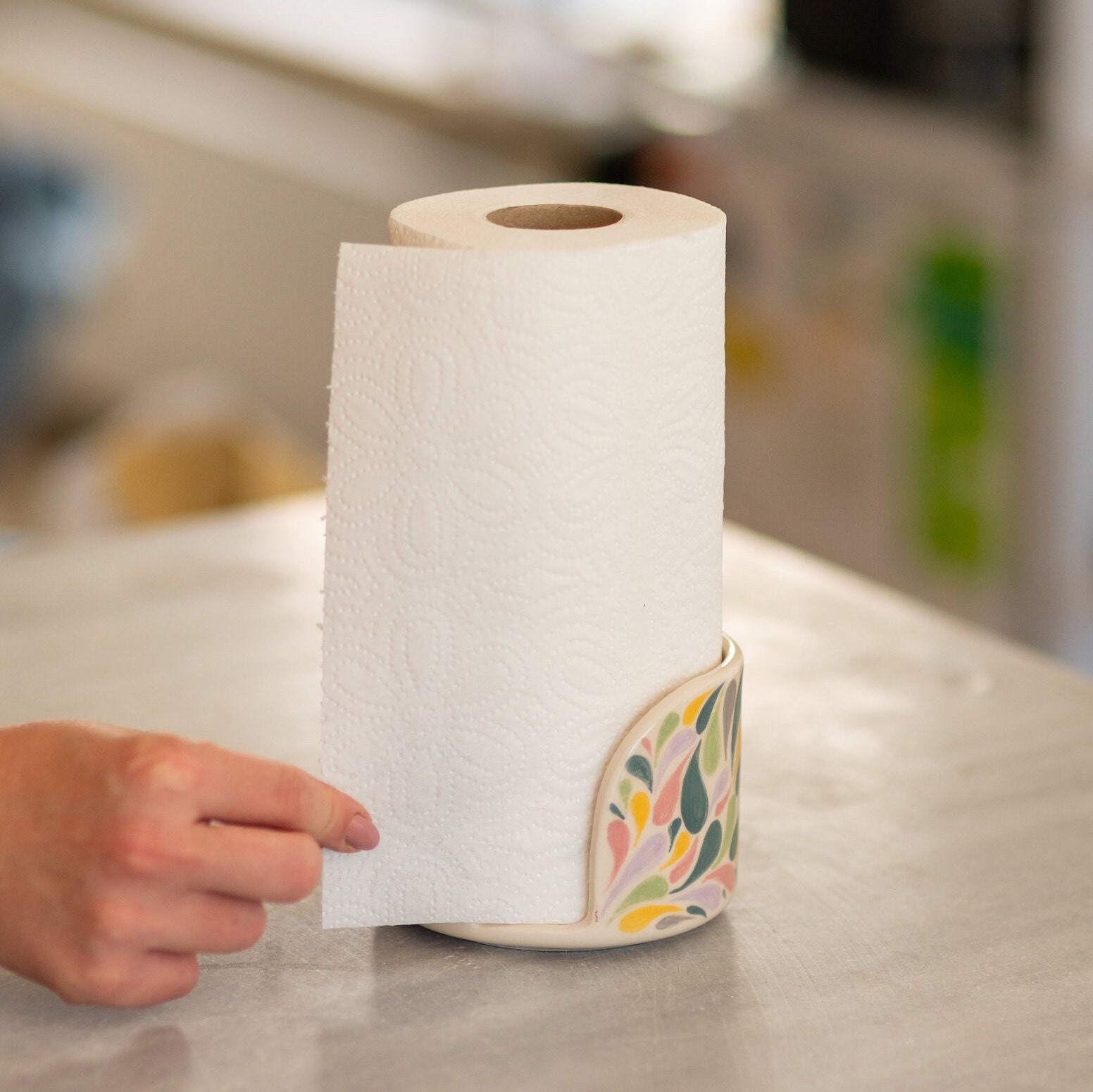 Towel Rack Handmade Paper Towel Holder Handmade Bathroom Etsy