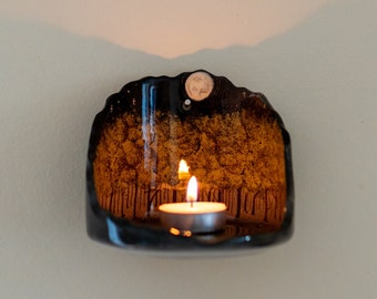 Forest Theme Candle Holder - Tea Light Holder, Wall Hanging Living Room Decor