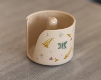 Toilet Paper Holder - Butterfly and Flowers, Toilet Roll Holder