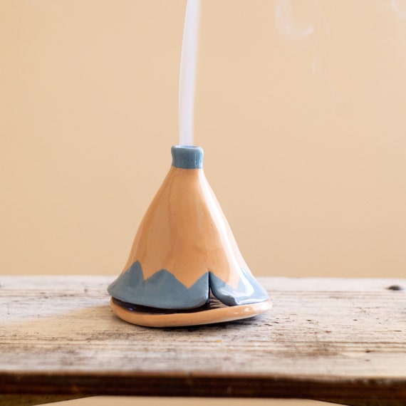 Incense Cone Holder, Incense Burner, Ceramic Candle Holder, Fall