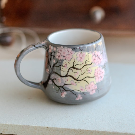 DESIGN DELIGHTS Tazza In Porcellana Con Cervo E Corona Di Fiori – 380 Ml – Bianca – Regalo Originale Per Amanti Della Natura