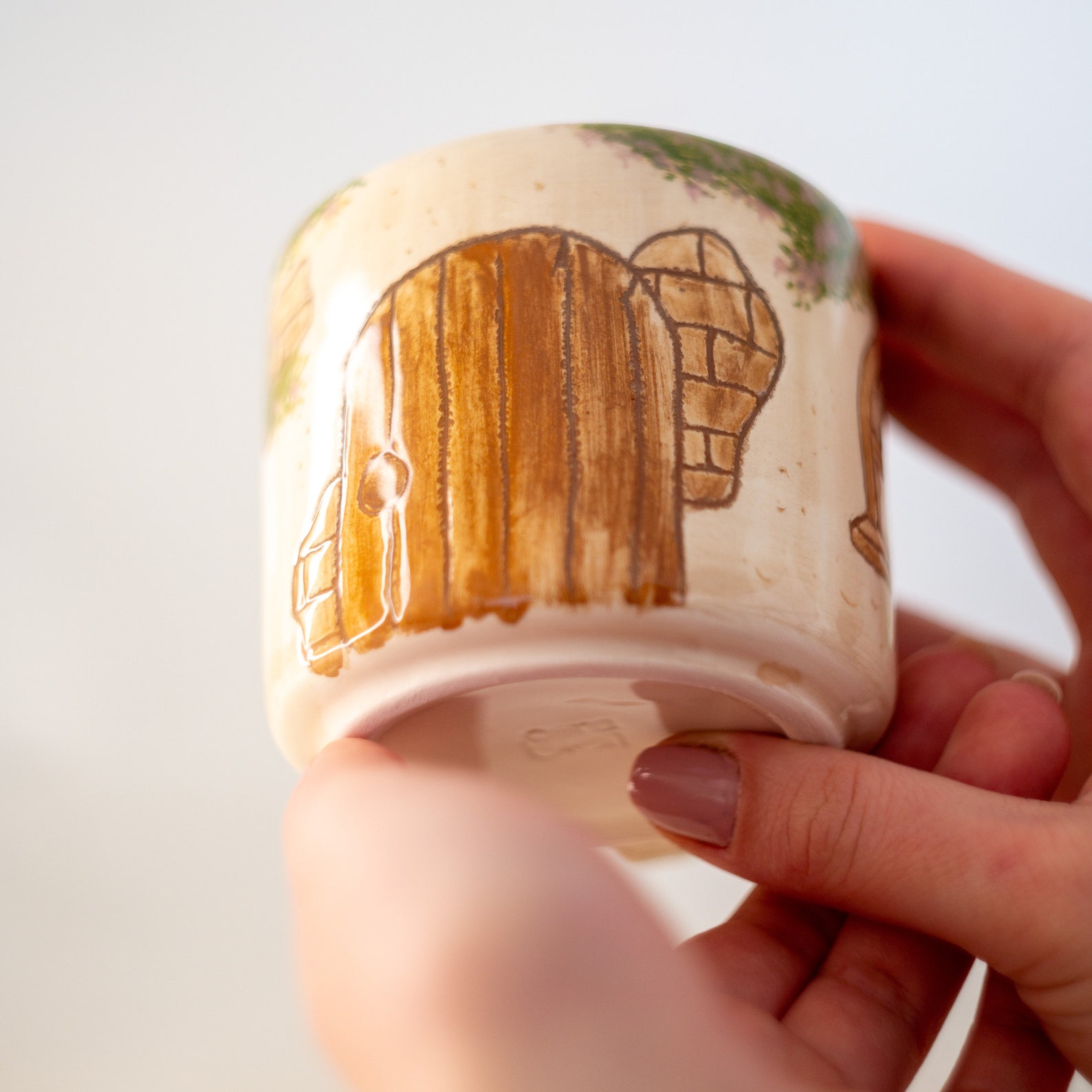 House Coffee Mug | Vintage House Decorated Coffee Cup | Large Handmade ...