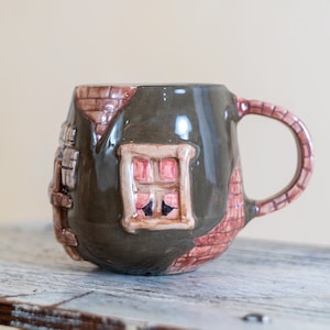 Pottery Mug - Ceramic Coffee Mug, Handmade Ceramic Mug, Unique Gift Idea, Cottagecore Decor