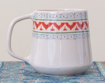 Tasse à café en céramique faite à la main | Grande Tasse à Café, Poterie Ethnique
