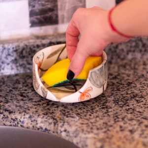 Soap Dish With Drain, Ceramic Soap Dish, Handmade Soap Tray, Draining Soap Dish, Sponge Holder