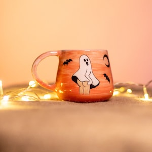 Halloween-Becher, handgemachte lustige Halloween-Kaffeetasse, Sexy Halloween-Geister-Becher