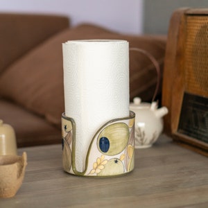 Suporte para toalha de papel - decoração de cozinha verde-oliva, suporte para rolo de papel, toalheiro, presente para casa