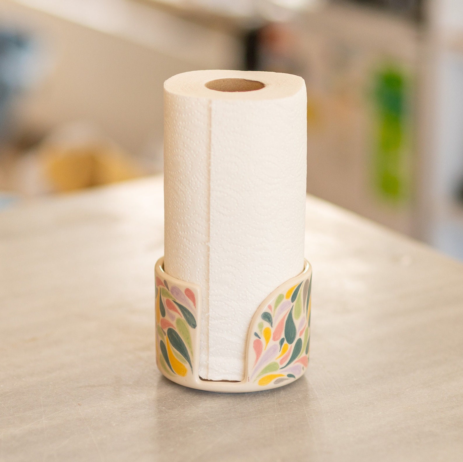 Towel Rack Handmade Paper Towel Holder Handmade Bathroom Etsy