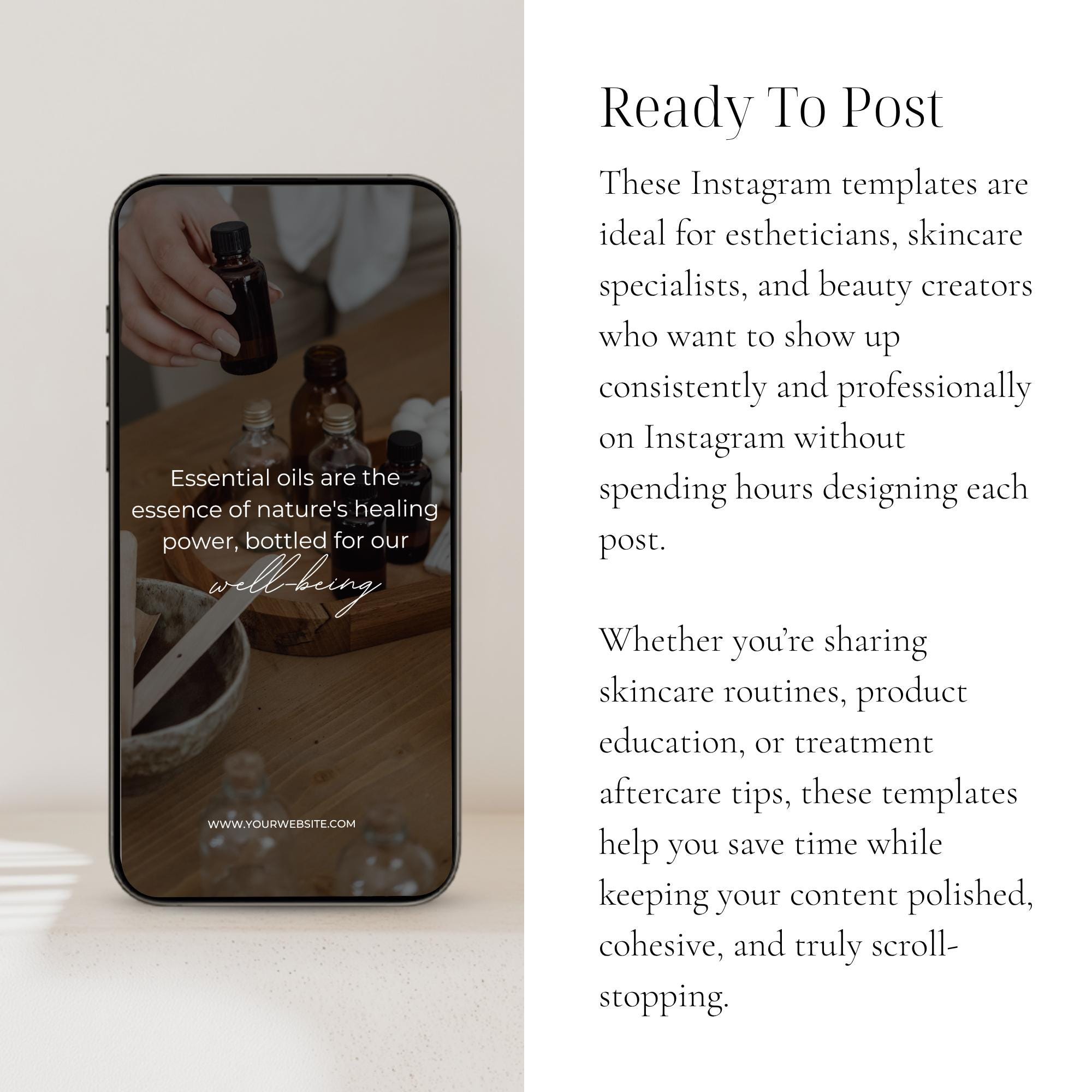 Design Essentials Instagram Essential Oils Instagram Templates, Aromatherapy Social Media (canva ...