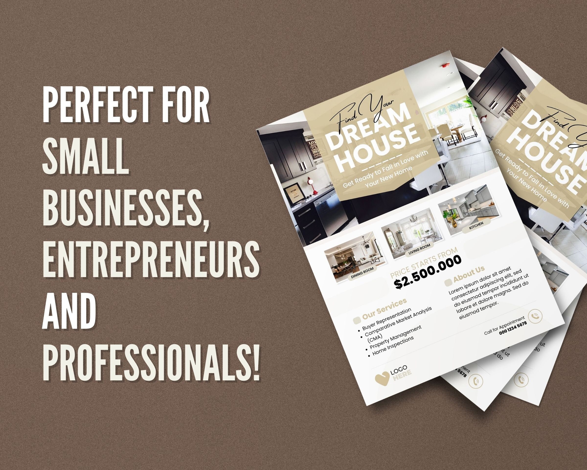 Editable Real Estate Flyer Templates: Canva Realtor Marketing (digital ...