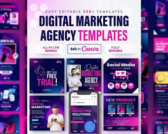 Digital Marketing Agency Templates, Business Marketing Templates, Marketing Agency Templates, All-in-One Bundle