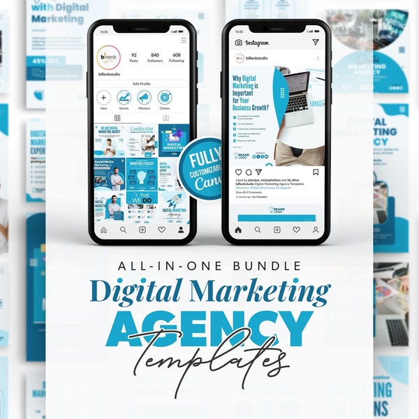 300+ Digital Marketing Agency Templates, Instagram Carousel Templates, Twitter - Facebook Templates, Business Marketing Templates