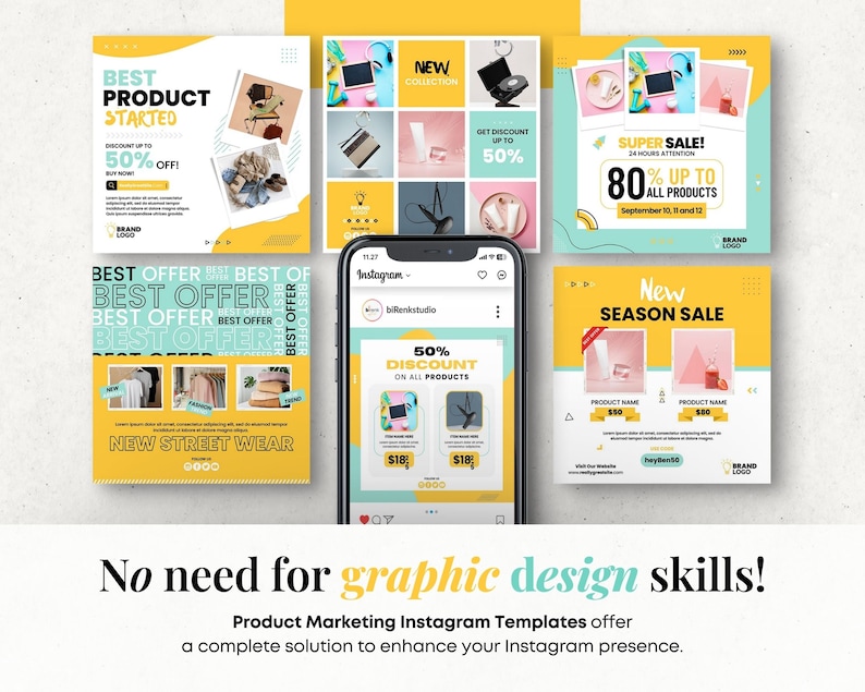 Product Marketing Templates Ecommerce Templates Instagram Post and Product Marketing Templates Ecommerce Templates Instagram Post and