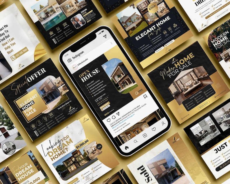Real Estate Marketing Templates: All-in-one Canva Bundle - Etsy