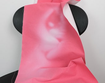 Pink Canvas Fabric, Thermochromic Fabric, Pink change to White Fabric, Drill Fabric, Heat-reactive fabric, Heat Sense of Color Fabric