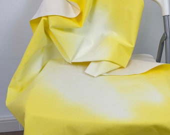 Yellow Canvas Fabric, Thermochromic Fabric, Yellow change to White Fabric, Drill Fabric, Heat-reactive fabric, Heat Sense of Color Fabric